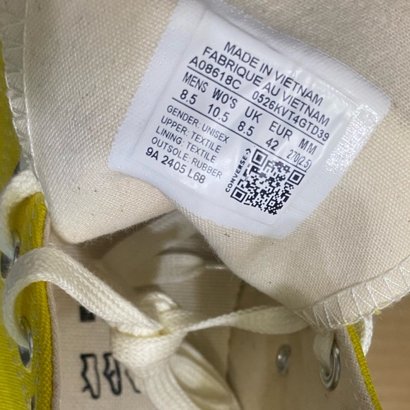 Converse Chuck 70 High Top Unisex Sneakers - Golden Wren - A08618C - Picture 7 of 12